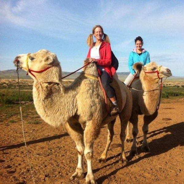 Camel Riding in Semi Desert